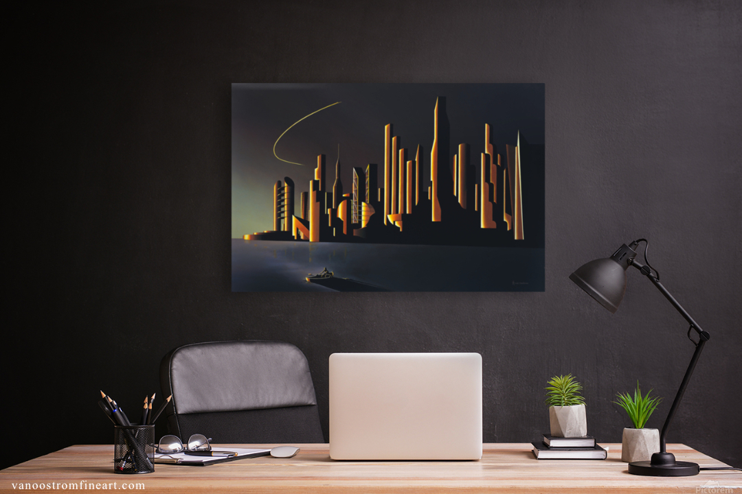 The painting of Landmark Of Gold in your home