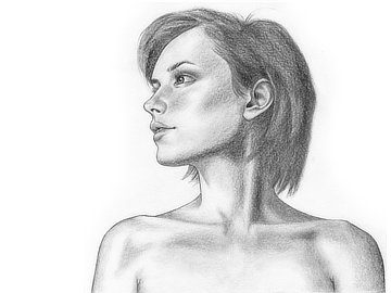 Cassie, drawing by Theo van Oostrom